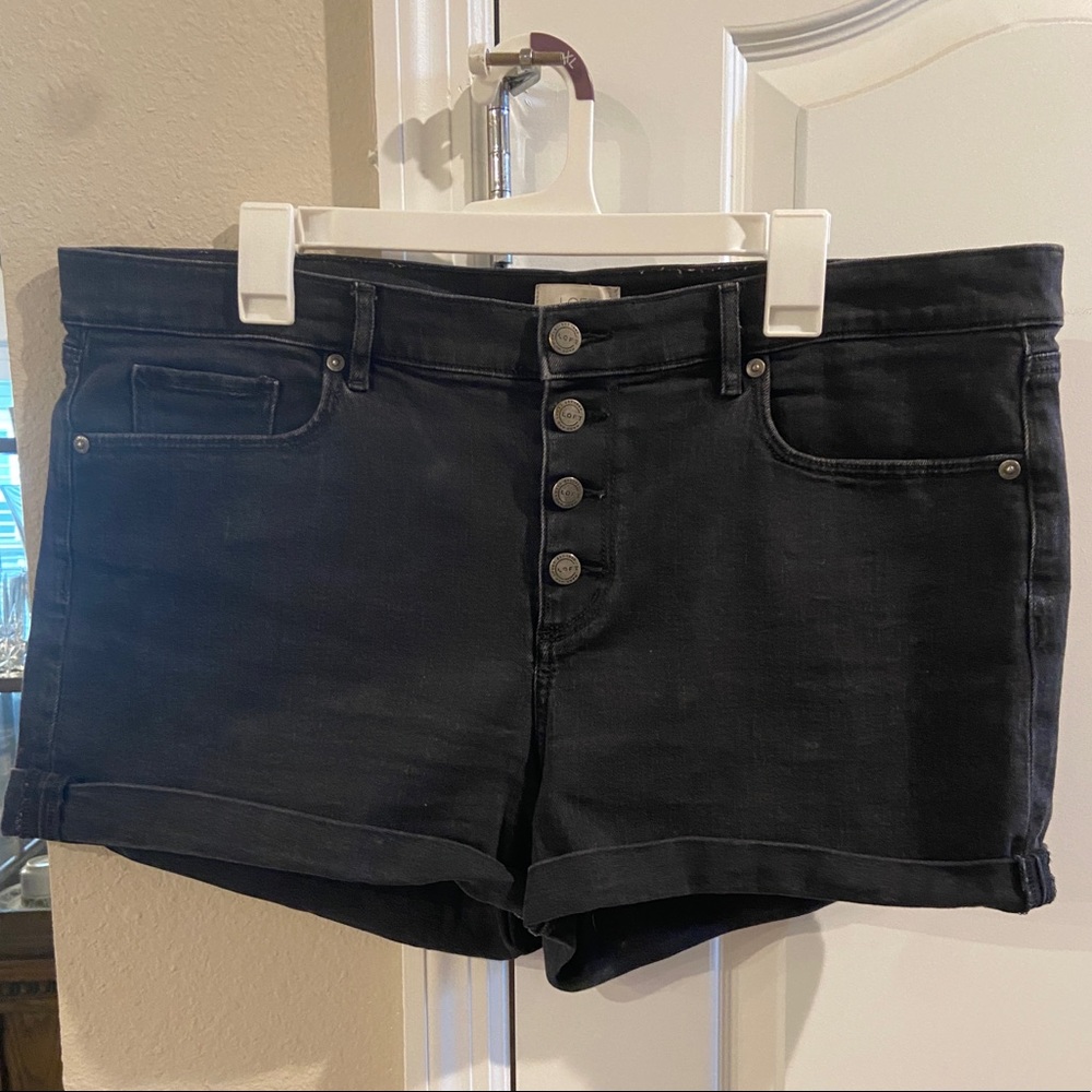 2-4-1 BLACK MID-RISE SIZE 14 (LOFT) / BLACK HIGH WAIST SIZE 16/33R (WILD FABLE)